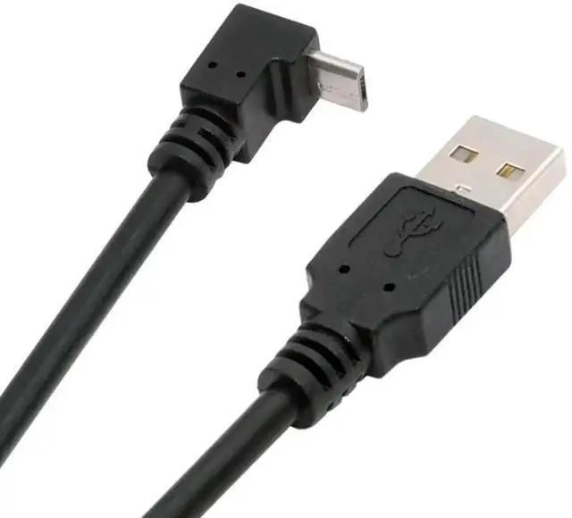 Main image of AJMRTC DownAngled 90 Degree Micro USB 5Pin to USB 2.0 TypeA Cable,10cm LShape Charging Data Sync Short Cord for Android Phones,Tablets,Digital Cameras,Micro USB 5Pin Peripherals