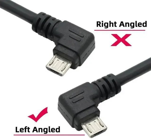 Alt view image 6 of 7 - AJMRTC USB 2.0 TypeA to 5V LeftAngled 90 Degree Micro USB 5Pin Cable,10cm Short Power Charging Data Sync Cord for Android Phones,Tablets,Digital Cameras,Micro USB 5Pin Peripherals