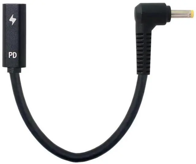 Alt view image 6 of 7 - AJMRTC USBC Female Input to DC 4.0 x 1.7mm PD Power Charging Cable,1820V PD Trigger Converter Cord for Laptops,Works with USBC PD Power Adapter & PD Power Bank