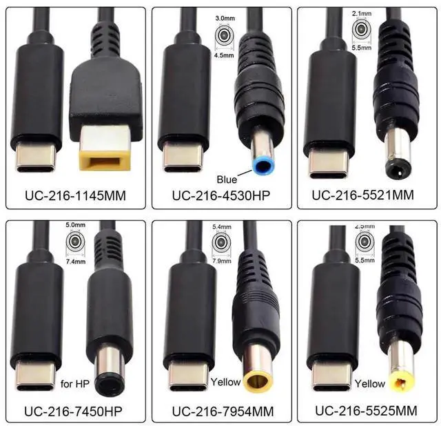 Alt view image 5 of 7 - AJMRTC USBC TypeC Input to DC 5.5 x 2.5mm PD Power Charging Cable,PD Trigger Converter Cord for Laptops Notebooks,Work with USBC PD Power Adapter and PD Power Bank