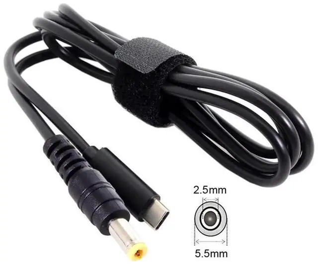 Alt view image 6 of 7 - AJMRTC USBC TypeC Input to DC 5.5 x 2.5mm PD Power Charging Cable,PD Trigger Converter Cord for Laptops Notebooks,Work with USBC PD Power Adapter and PD Power Bank