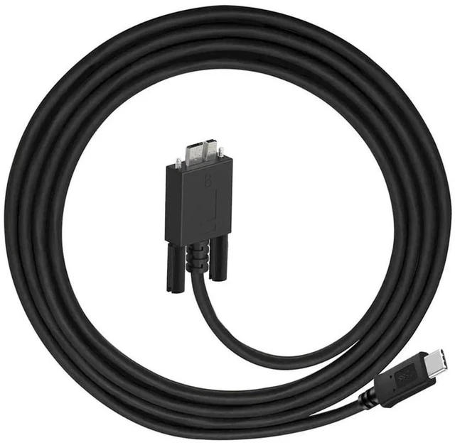 Main image of AJMRTC USBC TypeC Host to Micro USB3.0 Screw Mount Straight Cable, 5Gbps HighSpeed Data Cord for Industrial Machine Vision Camera, External Storage Hard Drives