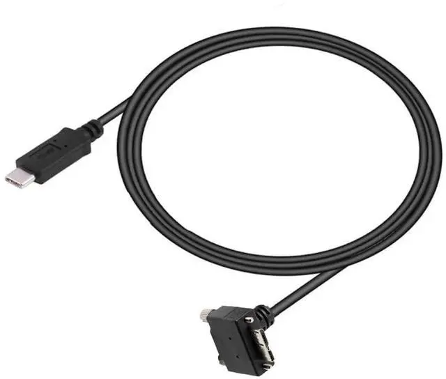 Main image of AJMRTC USBC TypeC Host to Micro USB3.0 Screw Mount Down Angled Cable, 5Gbps HighSpeed Data Cord for Industrial Machine Vision Camera, External Storage Hard Drives