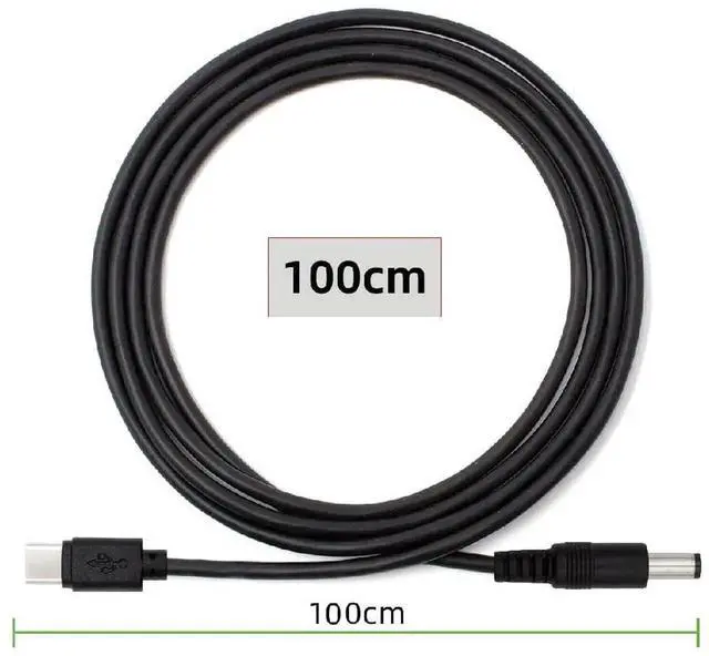 Alt view image 6 of 7 - AJMRTC USBC 5.1K Resistor Power Cable, TypeC Input to 5V DC 5.5 * 2.5mm Output 100CM Charging Cord for DC5V Desk Lamp, Mini Fan, Surveillance Camera and 5V DC Powered Devices