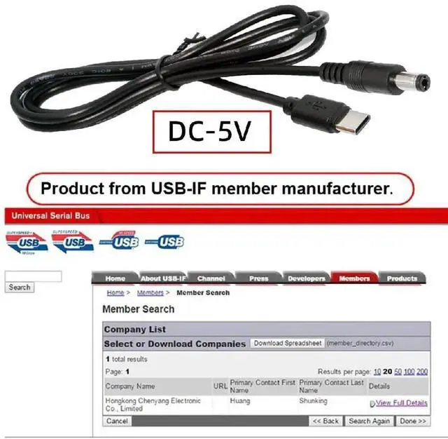 Alt view image 3 of 7 - AJMRTC USBC 5.1K Resistor Power Cable, TypeC Input to 5V DC 5.5 * 2.5mm Output 100CM Charging Cord for DC5V Desk Lamp, Mini Fan, Surveillance Camera and 5V DC Powered Devices