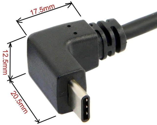 Alt view image 7 of 7 - AJMRTC USB 3.1 Angled USBC to 90 Degree DownAngled TypeA Male Data Cable, 100CM DualAngle Charging Sync Cord for USBC Smart Phones, Tablets and Portable Electronic Devices