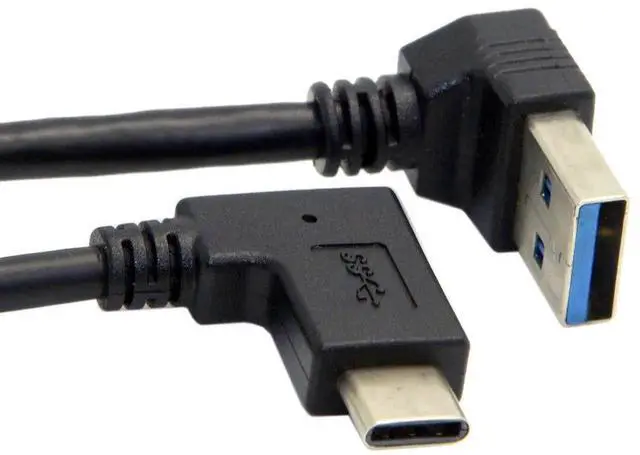 Alt view image 5 of 7 - AJMRTC Reversible USB 3.1 Angled USBC to 90 Degree DownAngled TypeA Male Data Cable, 30CM Short Charging Sync Cord for USBC Mobile Phones, Tablets and Portable Electronics