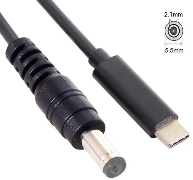 Alt view image 5 of 7 - AJMRTC USBC TypeC PD Power Charge Cable, TypeC Input to DC 5.5x2.1mm Barrel Output Cord for Laptops and Notebooks with DC 5.5*2.1mm Power Port, PD Protocol Trigger Power Cable
