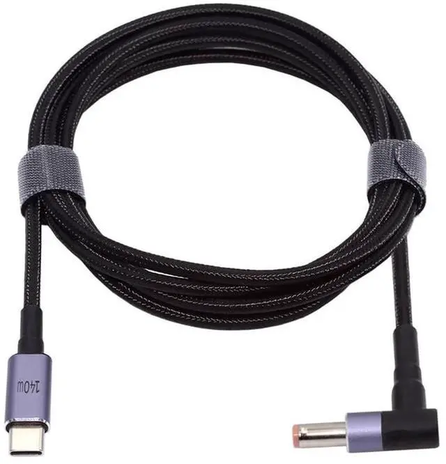 Main image of AJMRTC USBC Female to DC 5.5x2.5mm PD Trigger Power Cable, 20V Output 65W 100W 135W 140W, USBC PD Charger to DC Jack Converter Cord for Compatible Laptops Power Supply