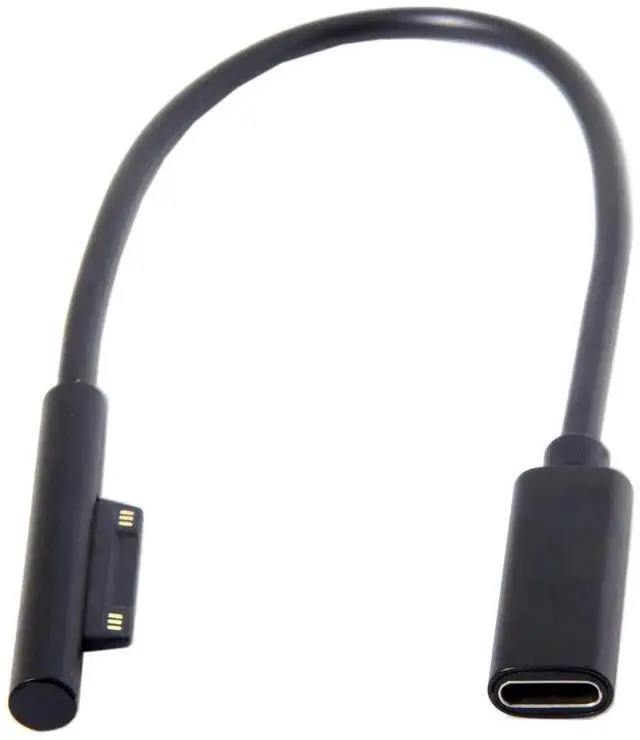 Alt view image 6 of 6 - AJMRTC USBC Female to Surface Connect PD Charging Cable, DC 15V Trigger Power Cord, Converter Cable for Surface Pro3 Pro4 Pro5 Pro6 Surface Book Laptop Power Supply