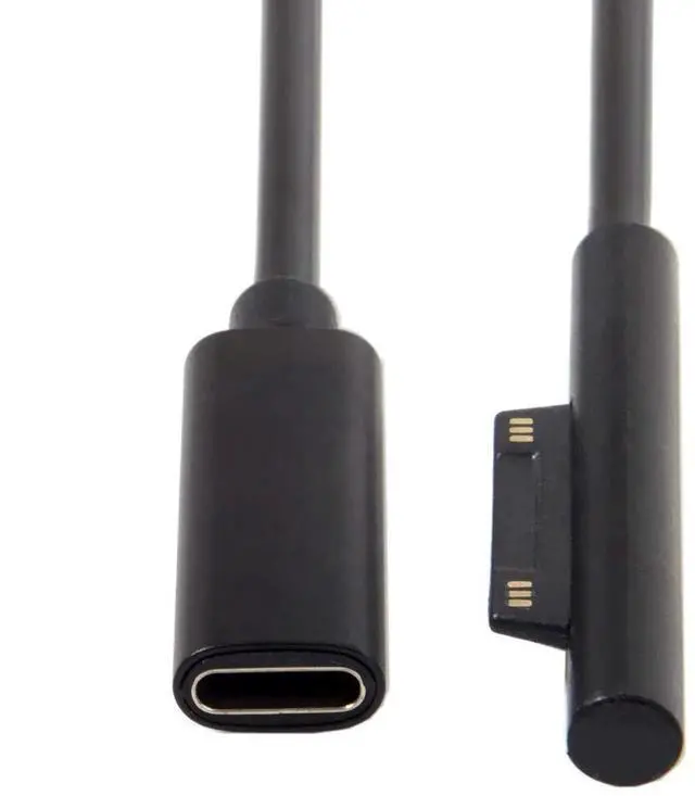 Alt view image 5 of 6 - AJMRTC USBC Female to Surface Connect PD Charging Cable, DC 15V Trigger Power Cord, Converter Cable for Surface Pro3 Pro4 Pro5 Pro6 Surface Book Laptop Power Supply