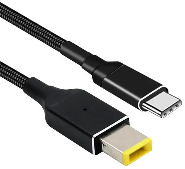 Alt view image 4 of 7 - AJMRTC USBC to Rectangular Special Jack PD Power Cable, 100W 20V Input 65W Output, QC PD Trigger Charging Converter Cord, 1.8M Long Cable for Thinkpad X1, Legion Y7000P Series Laptops Power Supply