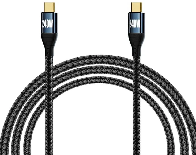 Alt view image 2 of 7 - AJMRTC USBC to USBC Cable, 240W PD3.1 EPR 48V 5A Fast Charging Cord, 480Mbps USB2.0 Data Sync, 100CM Length Backward 100W Compatible for Laptops, Tablets and Smart Phones