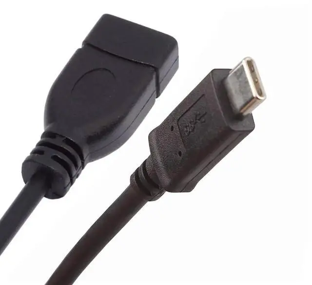 Main image of AJMRTC Reversible USBC Male to USBA Female OTG Cable 20cm, USB 3.0 3.1 Gen1 TypeC OTG Data Cord for Tablets, Smartphones, Connect USB Flash Drives, Mice, Keyboards & USBA Peripherals