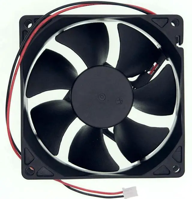 Alt view image 7 of 7 - Replacement DC Cooling Fan AD0912UB-A71GP, DC12V 0.46A 90x90x25mm (9025), 2Pin Brushless Fan for Server, Power Supply, Industrial Cabinet Equipment Cooling
