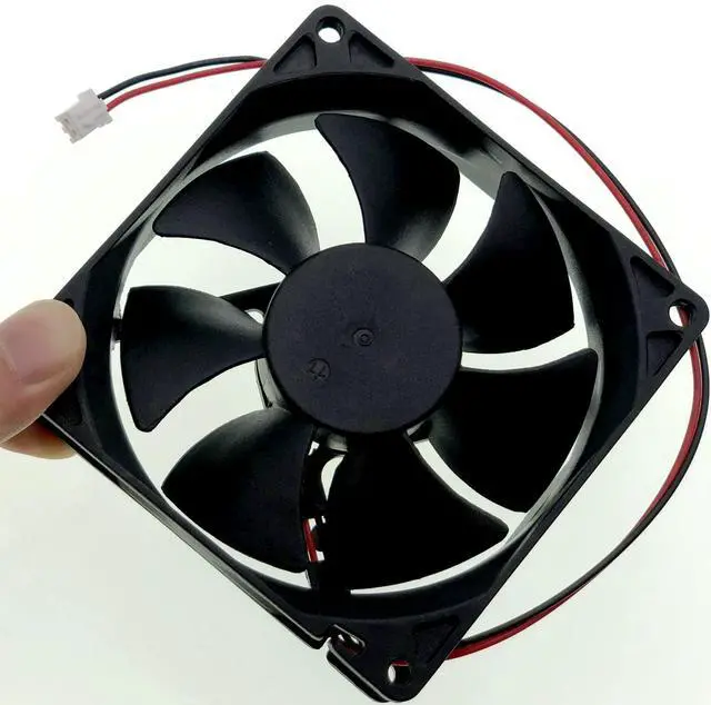 Alt view image 2 of 7 - Replacement DC Cooling Fan AD0912UB-A71GP, DC12V 0.46A 90x90x25mm (9025), 2Pin Brushless Fan for Server, Power Supply, Industrial Cabinet Equipment Cooling
