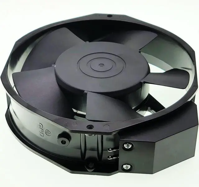 Alt view image 5 of 7 - 5915PC-12T-B30 AC Cooling Fan, 115V 35/32W 50/60Hz, 172×150×38MM Metal HighTemperature Resistant Axial Fan for Industrial Enclosure Cabinet Power Equipment