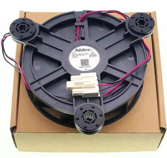 Alt view image 2 of 7 - GW12E12MS1AZ-52Z32 Refrigerator Evaporator Fan Motor, DC 12V 0.33A Centrifugal Cooling Fan, Replacement Part for Haier Refrigerator Freezer Cooling System