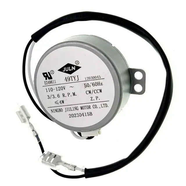 Alt view image 4 of 7 - 49TYJ Ice Maker Synchronous Motor, 110V-120V 3/3.6 R.P.M. 50/60HZ, Replacement for 50TYZ-E, Compatible with Commercial Household Ice Maker HZB-12/A HZB-12/B HZB-12/H HZB-12/G HZB-22BF HZB-15 HZB-12YLR