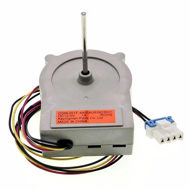 Alt view image 2 of 7 - EAU63923601 ODM-001F-4A Refrigerator Condenser Fan Motor, DC12V 1A 4-Wire 4-Pin DC Motor for LG Haier Refrigerator, Replaces AP6317195 PS12383669 EAP12383669 LFXS26596S
