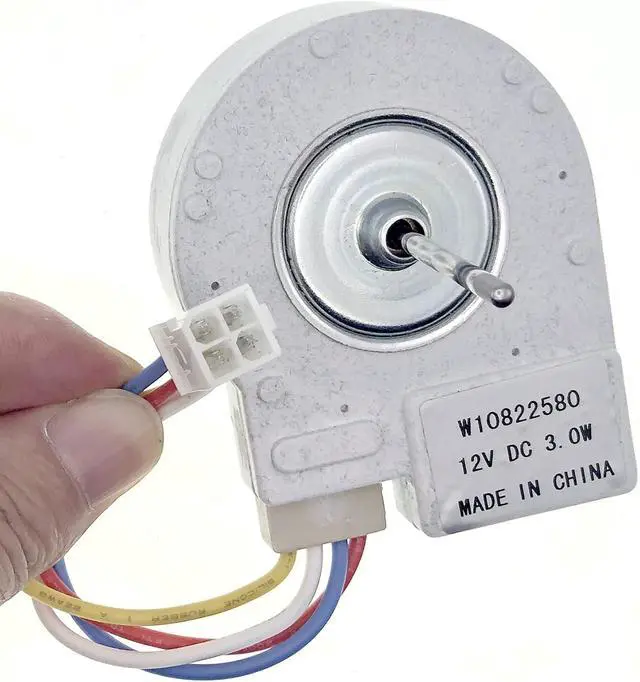 Alt view image 3 of 6 - W10822580 Refrigerator Evaporator Fan Motor for Whirlpool Kenmore KitchenAid Maytag Refrigerators, Replaces W10255195 AP5985210 2259385 4283312 PS11723174