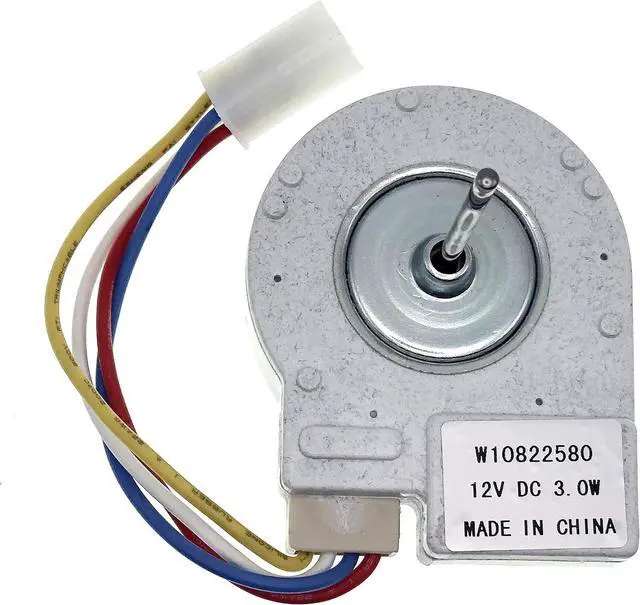 Main image of W10822580 Refrigerator Evaporator Fan Motor for Whirlpool Kenmore KitchenAid Maytag Refrigerators, Replaces W10255195 AP5985210 2259385 4283312 PS11723174