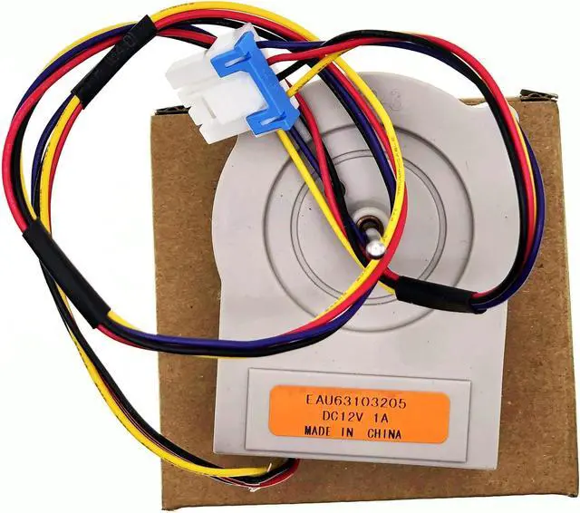 Alt view image 7 of 7 - EAU63103205 Refrigerator Condenser Fan Motor, DC12V 4-Pin DC Fan Motor for LG Refrigerator 73132 73133 LFXS24623B, Replaces 4509125 AP6235484 PS12080243 EAP12080243