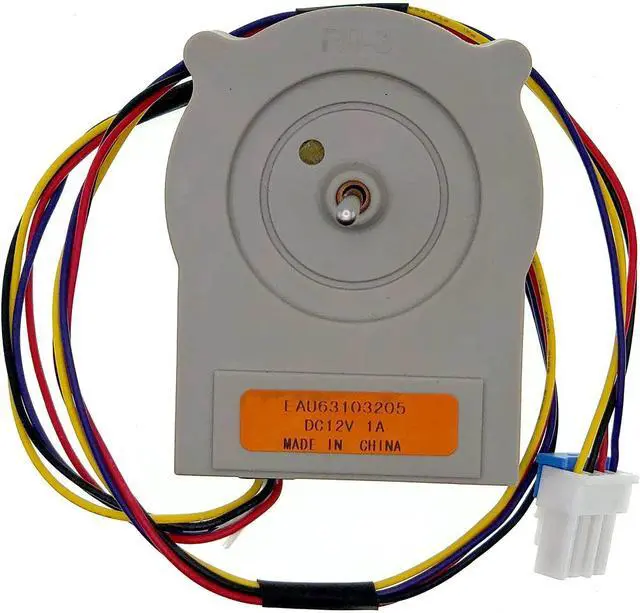 Alt view image 4 of 7 - EAU63103205 Refrigerator Condenser Fan Motor, DC12V 4-Pin DC Fan Motor for LG Refrigerator 73132 73133 LFXS24623B, Replaces 4509125 AP6235484 PS12080243 EAP12080243