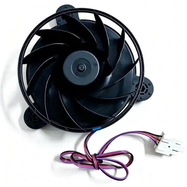 Alt view image 2 of 4 - CHT12512RH-R38B Refrigerator Evaporator Fan Motor, DC12V 0.199A 3Wire Centrifugal Cooling Fan, Replacement for Hisense Rongsheng Midea Refrigerator, Cross Reference DA000071301