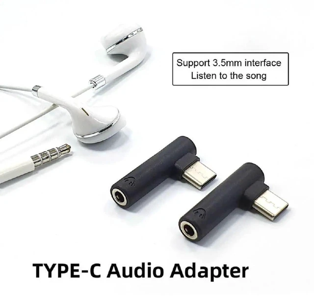 Alt view image 3 of 7 - AJMRTC 5Pcs Set USBC to 90 Degree Right Angled 3.5mm Audio Adapter,USBC 3.1 Male to AUX Female Headphone Jack Converter,Right Angle TypeC Aux Dongle for Smartphone Tablet Laptop