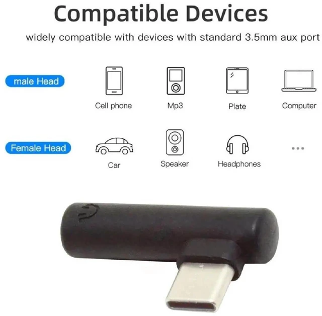 Alt view image 7 of 7 - AJMRTC 5Pcs Set USBC to 90 Degree Right Angled 3.5mm Audio Adapter,USBC 3.1 Male to AUX Female Headphone Jack Converter,Right Angle TypeC Aux Dongle for Smartphone Tablet Laptop