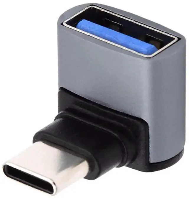 Main image of AJMRTC 90Degree UpDown Angled USBC to USB 3.0 Female OTG Adapter, Vertical TypeC Male to USBA Female Converter for Laptops, Tablets, Smartphones and USBC Host Devices