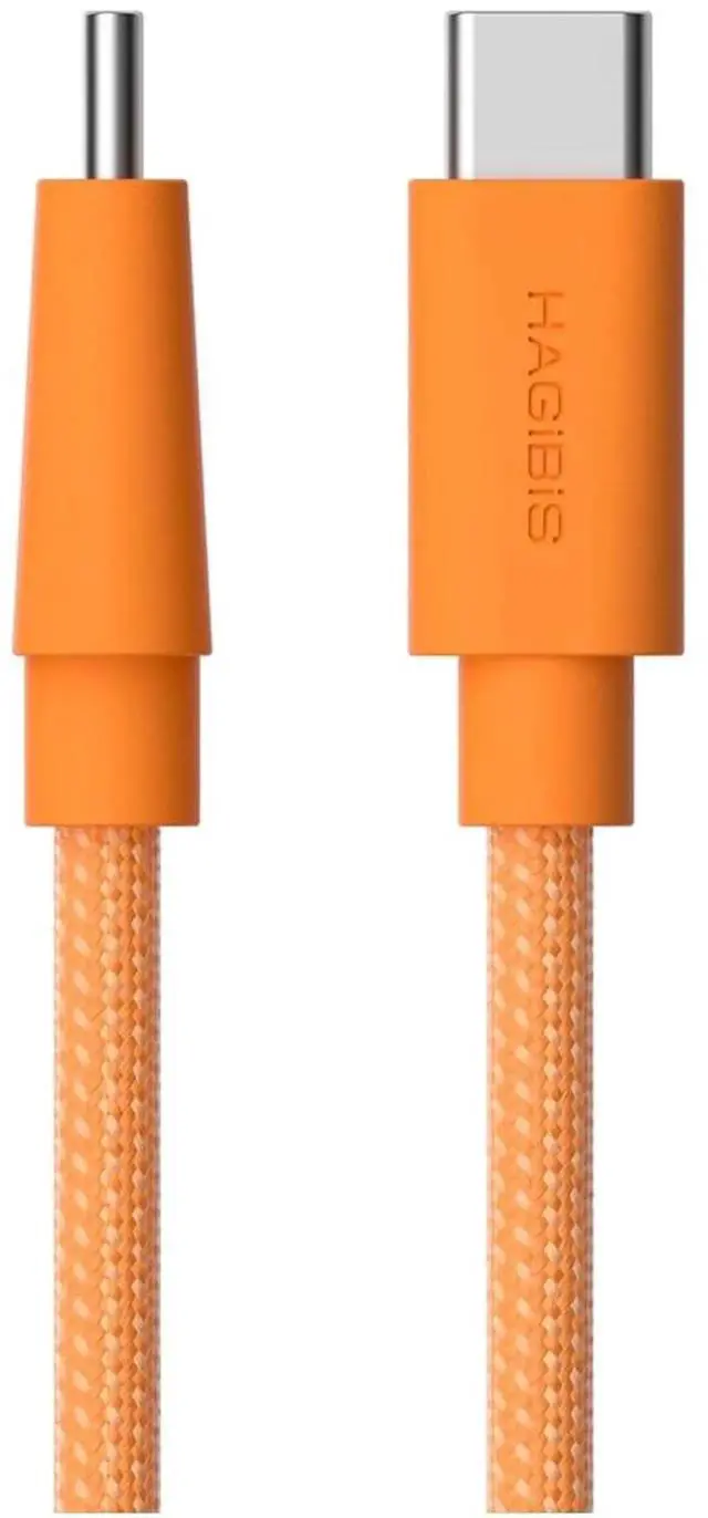 Main image of AJMRTC Wedge Joint USBC to USBC Cable 0.5FT Orange, 240W PD Fast Charging Flexible USBC Cord, 480Mbps Data Transfer Short Cable for iPhone 17 16 15 Pro Max, MacBook Pro Air, USBC Enabled Devices