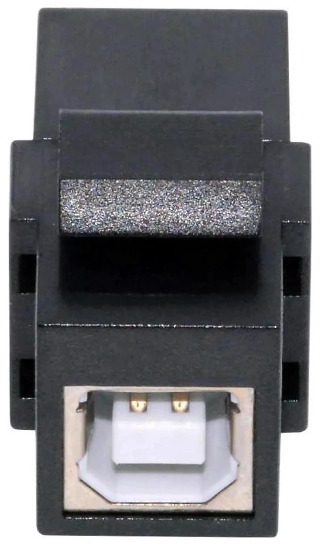 Main image of AJMRTC 480Mbps USB 2.0 A Female to USB TypeB Female Keystone Jack Coupler Adapter, USB Wall Plate Panel Mount Coupler, USBA to USBB Female Extension Insert for Keystone Wall Plate Installation