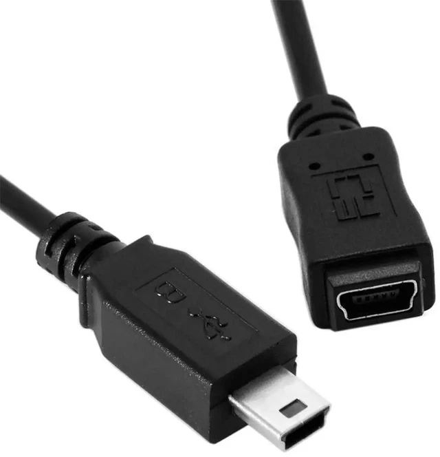 Alt view image 2 of 7 - AJMRTC USB 2.0 HiSpeed Mini USB 5Pin Male to Female Extension Adapter Cable 150cm, Mini USB 5Pin MaleFemale Extender Cord for Digital Cameras, GPS, Dash Cams and Old MiniUSB Devices
