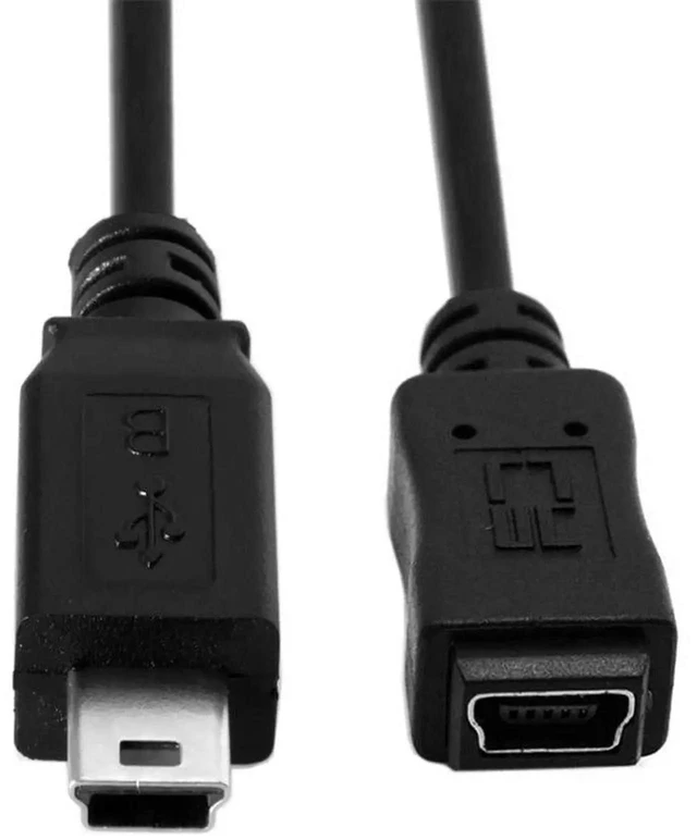 Alt view image 5 of 7 - AJMRTC USB 2.0 HiSpeed Mini USB 5Pin Male to Female Extension Adapter Cable 150cm, Mini USB 5Pin MaleFemale Extender Cord for Digital Cameras, GPS, Dash Cams and Old MiniUSB Devices