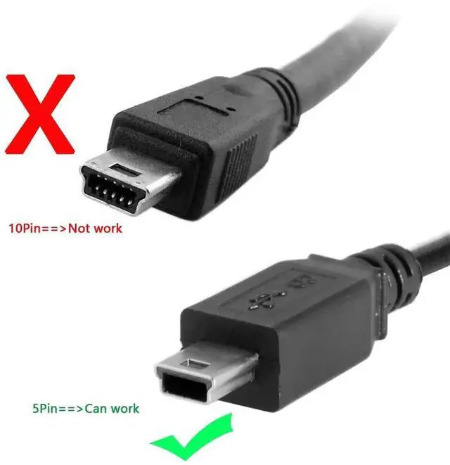 Alt view image 5 of 7 - AJMRTC Mini USB B Type 5Pin Male to Female Extension Cable 0.5m, USB 2.0 480Mbps MiniUSB 5Pin Extender Cord for Digital Cameras, GPS, Dash Cams, Old MiniUSB B Port Devices