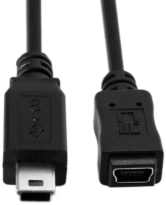 Alt view image 4 of 7 - AJMRTC Mini USB B Type 5Pin Male to Female Extension Cable 0.5m, USB 2.0 480Mbps MiniUSB 5Pin Extender Cord for Digital Cameras, GPS, Dash Cams, Old MiniUSB B Port Devices