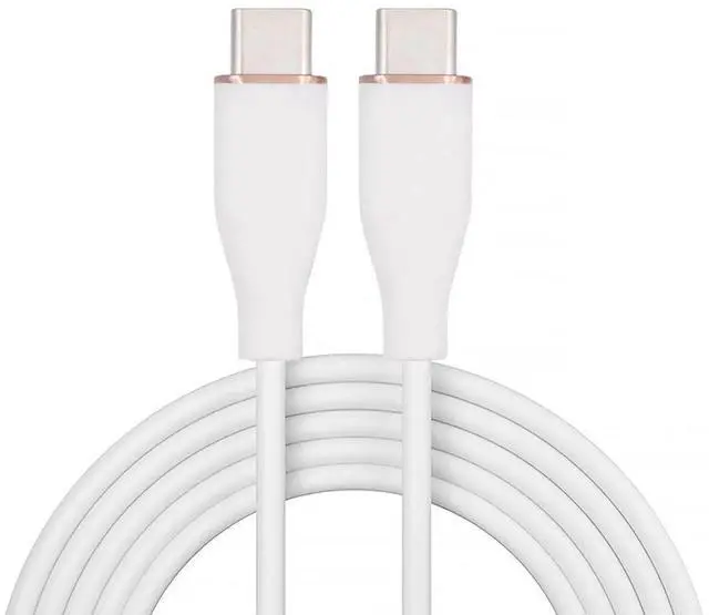 Main image of AJMRTC USBA to USBC Cable,Liquid Silicone Ultra Soft 15W Fast Charging Power Data Cord,USB2.0 480Mbps Transfer Speed,White 2M Flexible Charger Cable for Laptop,Tablet,Android Smartphones