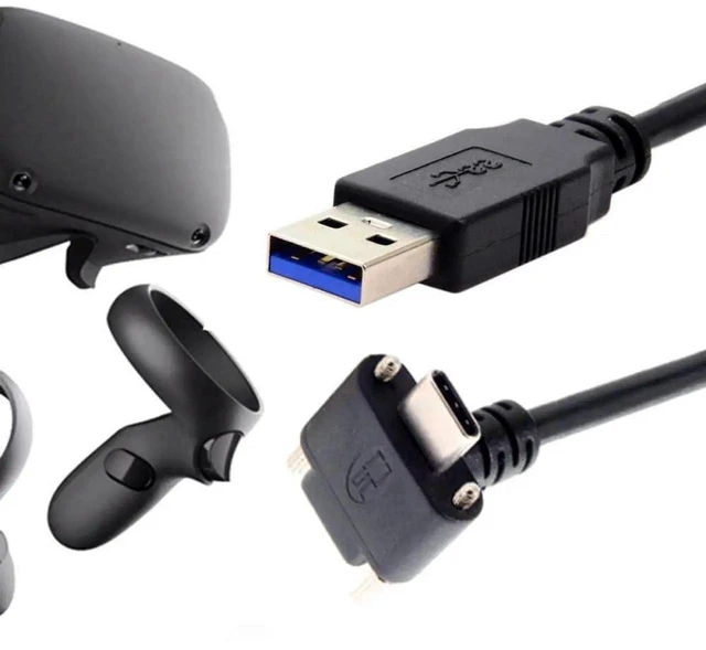 Main image of AJMRTC 2.0M 90Degree DownUp Angled USB3.1 Gen1 TypeC Dual ScrewLocking to Standard USB3.0 TypeB Male Data Cable, VibrationResistant Cord for Industrial Camera, Machine Vision and Professional Ph