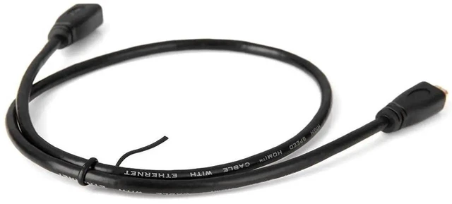 Alt view image 2 of 7 - AJMRTC Micro HDMI Extension Cable 30cm, HDMI 1.4 TypeD Micro HDMI Male to Micro HDMI Female M/F Short Cord, 4K@30Hz 1080P 3D Video Audio for Camera, Tablet, Handheld Device, Monitor Projector Display