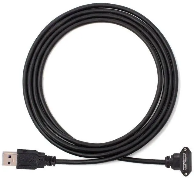 Alt view image 6 of 7 - AJMRTC 1.2M 90 Degree Up Angled Micro USB Screw Mount to USB 3.0 Data Cable, Lockable MicroUSB ScrewLock Connector Cord for Industrial Camera, Machine Vision Equipment Data Transmission
