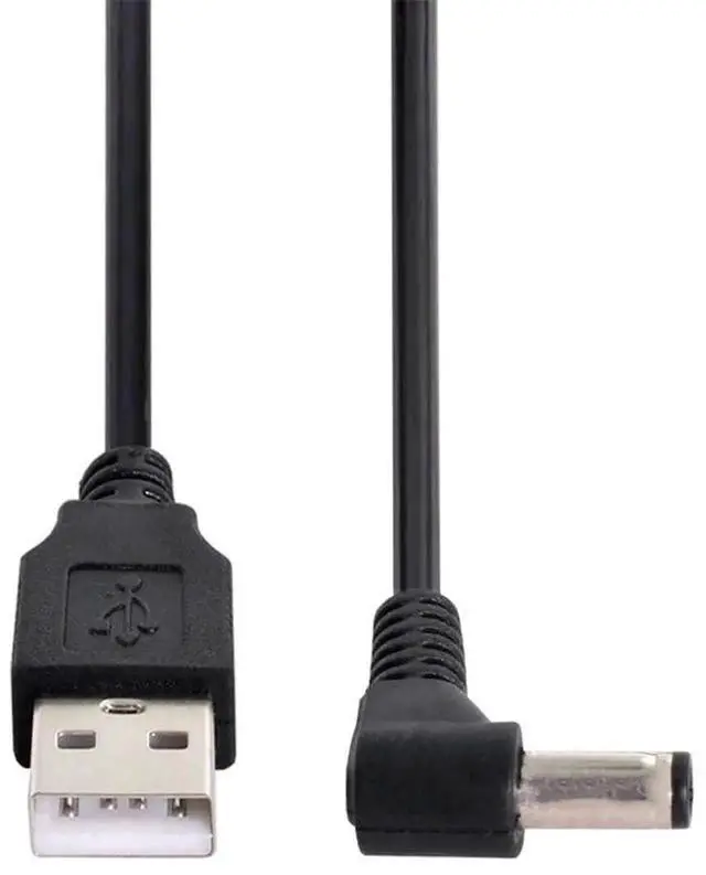 Alt view image 6 of 7 - AJMRTC USB 2.0 TypeA Male to RightAngled 90 Degree 5.5x2.5mm DC Barrel Power Cable, 5V DC Right Angle DC 5525 Plug Charging Cord for LED Strips, Routers, CCTV Cameras and 5V DC Powered Electronics