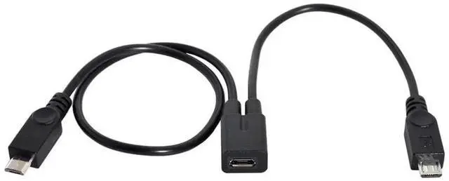 Alt view image 7 of 7 - AJMRTC Micro USB Female to 2Way Micro USB Male Splitter Extension Charging Cable Dual Micro USB Male Cord for Galaxy S5 i9600 S4 I9500 Note2 N7100 S3 I9300 S2 I9100 Android Devices