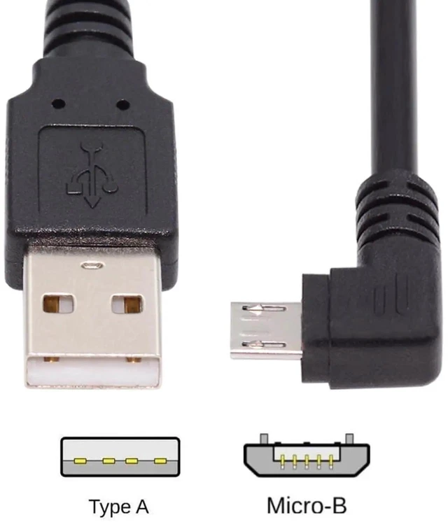 Alt view image 3 of 7 - AJMRTC 90 Degree Right Angled Micro USB 5Pin to USB 2.0 Charge Data Cable,480Mbps HighSpeed Transfer 100cm Micro USB Cord for Android Smartphones,Tablets,Power Bank and Micro USB Powered Devices