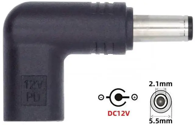 Alt view image 5 of 7 - AJMRTC 90Degree Angled USB 3.1 TypeC Female to DC 12V 5.5x2.1mm Plug PD Emulator Trigger Adapter,PD Decoy Power Converter for Router,LED Strip,CCTV Camera and 12V DC Powered Devices