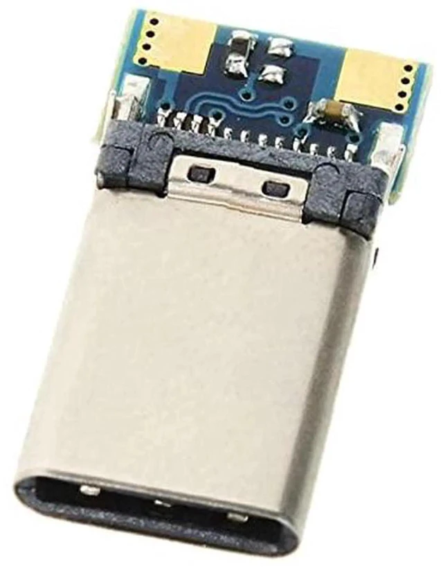 Main image of AJMRTC DIY 24Pin USB 3.1 TypeC Male Plug Connector, SMT Type USBC Solder Plug with PC Board,Support 10Gbps Data & 3A Charging for Custom USBC Cable Repair Electronics DIY Project