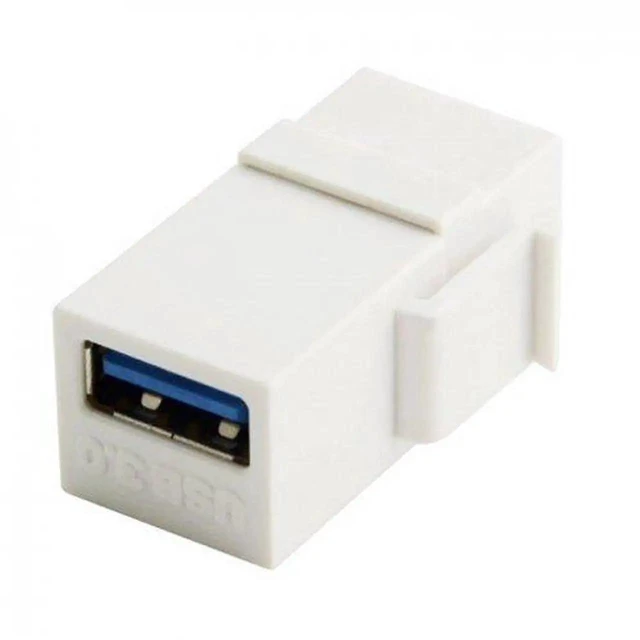 Alt view image 5 of 7 - AJMRTC USB 3.0 TypeA Female to Female Keystone Jack Coupler Adapter,Snapin FeedThrough USB Wall Plate Insert for Standard Keystone Faceplate Panel,5Gbps Data PassThrough for USB Cable Extension In