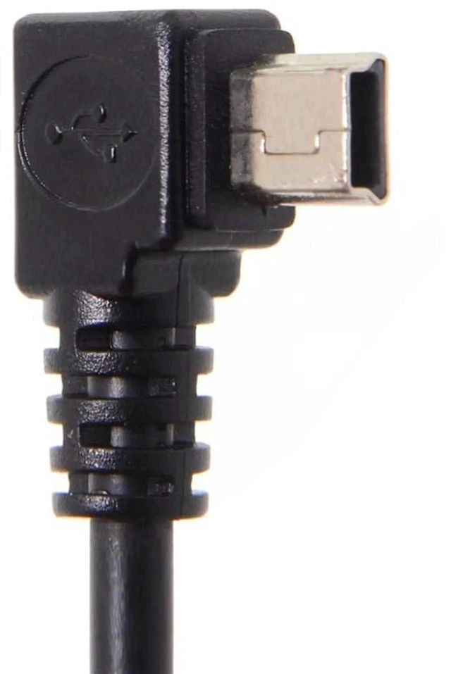 Alt view image 7 of 7 - AJMRTC Mini USB B Type 5Pin Left Angled 90 Degree to USB 2.0 Male Cable, 6FT 1.8M Left Angle Mini USB B Data Sync Charging Cord for Digital Cameras, DVRs, GPS Units and Mini USBB Compatible Devices