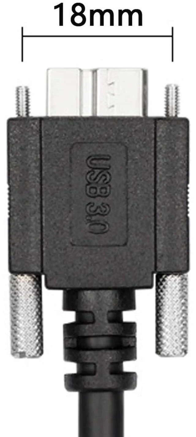 Alt view image 5 of 7 - AJMRTC 120cm USB 3.0 TypeA Male to Micro USB 3.0 B Male Cable with Panel Mount Screws, Screw Lock USB3.0 Data Sync Charging Cord for External Hard Drive, Hard Disk Enclosure and Compatible Micro USB